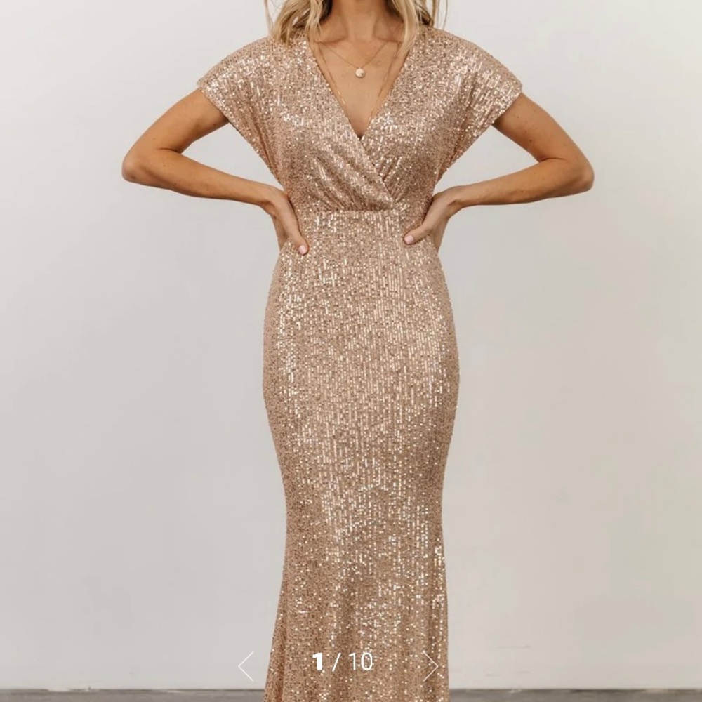 Rose Gold Sequin Dress